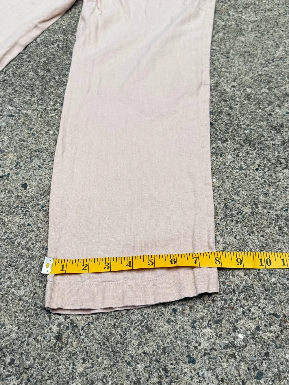 Quince Men’s Linen-Blend Drawstring Joggers | Cream/Tan | Size M